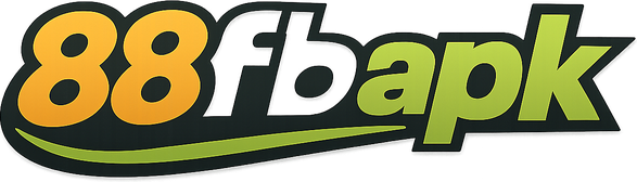 88fb apk logo in deep blue technology style
